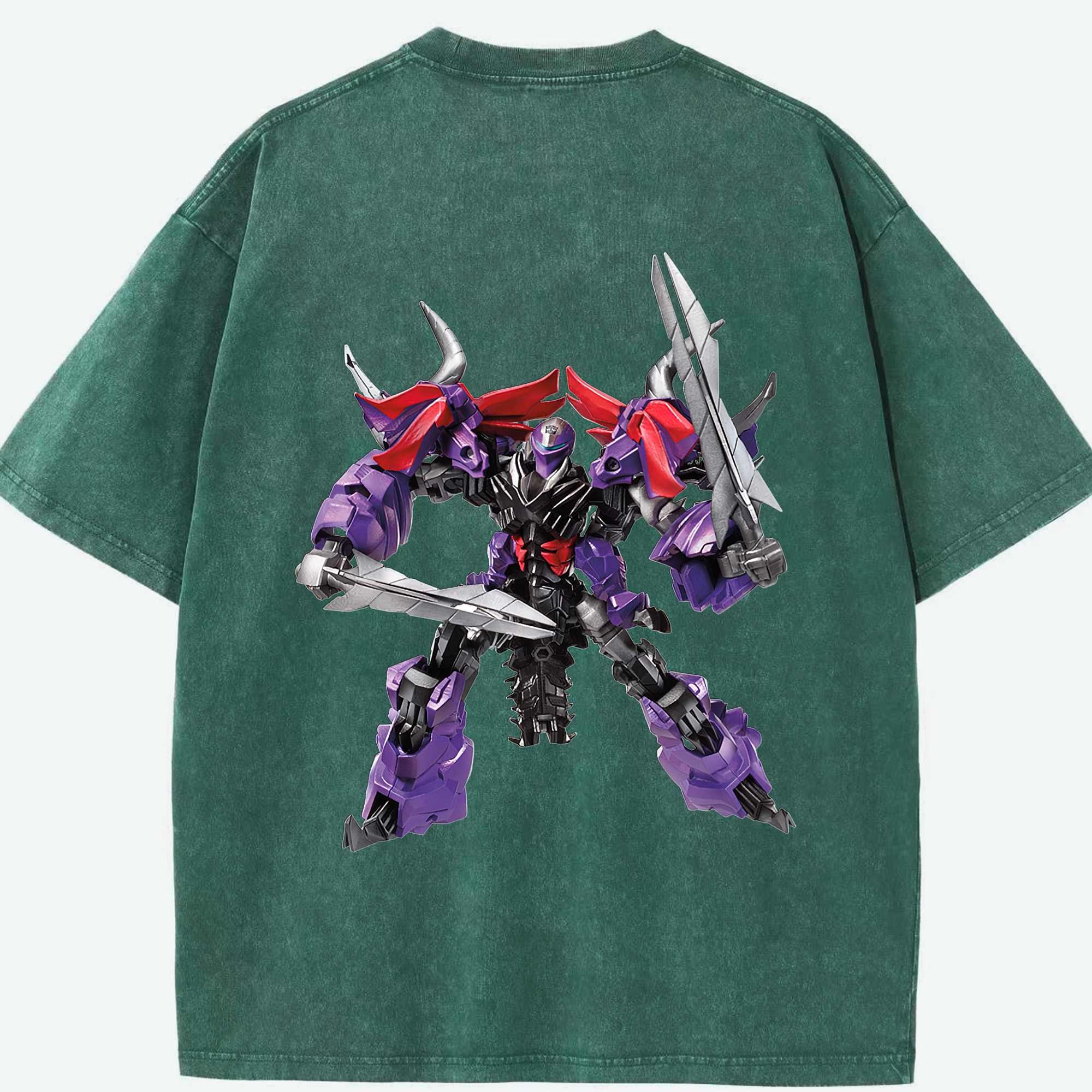 （画像用）  綿100% ヴィンテージ風 半袖Tシャツ（背面プリント）